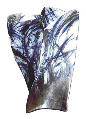 Bodenvase vierseitig 60cm